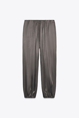 SATIN BALLOON TROUSERS