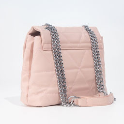 Сумка-мессенджер на магните, длинная цепь, цвет розовый - Simaland фото 2