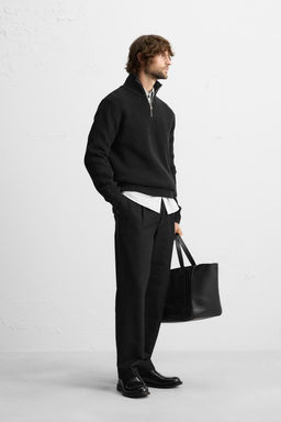 BASIC QUARTER-ZIP SWEATER - Zara фото 5