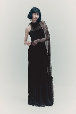 Vestido con capa de malla - H&m фото 9