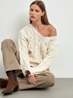 EMKA / Джемпер с узорной вязкой