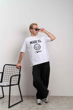 Футболка оверсайз унисекс " MARI EL" белый