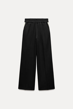 WIDE-LEG TROUSERS WITH SIDE STRIPES - Zara фото 3