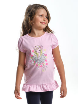 Футболка с принтом UD 4094 розовый - Mini maxi фото 4