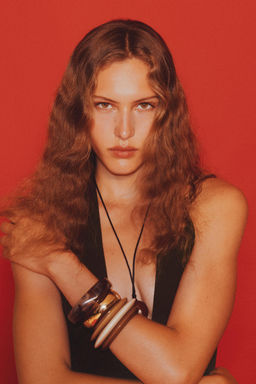 RUFFLED SHORT GAUZE DRESS - Zara фото 9