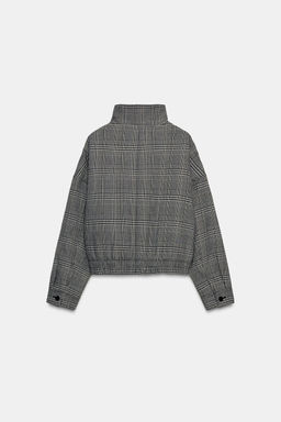 HOUNDSTOOTH BOMBER JACKET - Zara фото 7