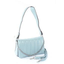 Сумка женская искусственная кожа UMUP-2023-076, 1отд, плечевой ремень, голубой SALE 258663