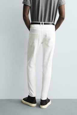 JEANS SKINNY FIT CROPPED / Blanco roto - Zara фото 3