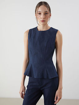 Bisiklet Yaka Kad?n Jean Bluz