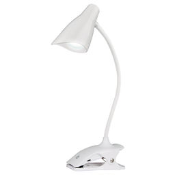 TLD-560 White/LED/280Lm/5000K/Dimmer Светильник настольный прищепка, 3W. Сенсорный выключатель. Белый. ТМ Uniel