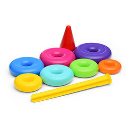 Пирамида "Классика" 25см. 9 деталей (в сетке)