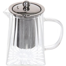 Чайник заварочный стеклянный 750мл "Bella cucina", трапеция