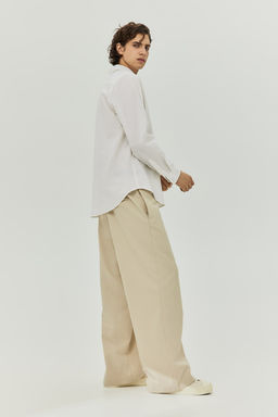 Camisa en mezcla de lino Regular Fit - H&m фото 3