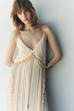 ZW COLLECTION CONTRAST MIDI DRESS - Zara фото 2