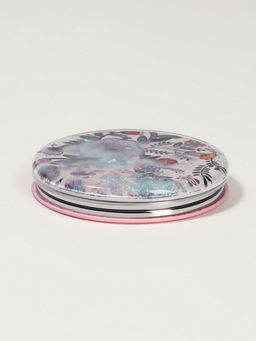 Цена за 2 шт. Зеркало складное Цветы, d=7.2 см, с увеличением х2, белое, фиолетовое - Qf фото 5