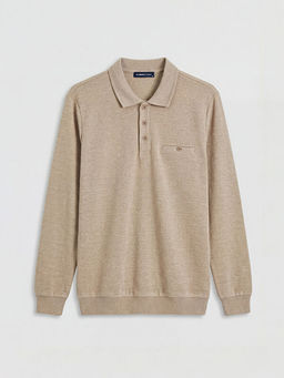 Polo Yaka Erkek Sweatshirt