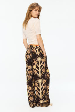 Pantal?n de sarga con estampado floral - H&m фото 4