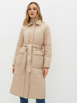Conso/SL 220117 - light beige Утепленное Пальто  фото 3