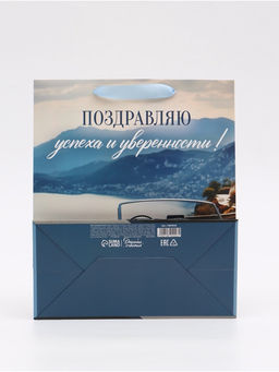 Цена за 2 шт. Пакет ламинированный «Поздравляю», ML 23 × 27 × 11,5 см