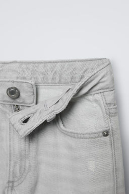 RIPPED WIDE LEG JEANS - Zara фото 3