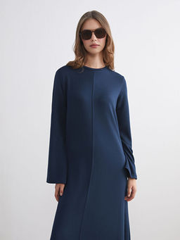 Bisiklet Yaka A Kesim Elbise