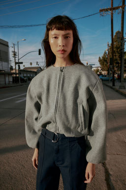 CHAQUETA BOMBER SOFT / Gris - Zara фото 6
