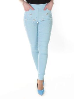 8903 Джеггинсы женские (70% хлопок, 30% стрейч) - Фабричный китай фото 2