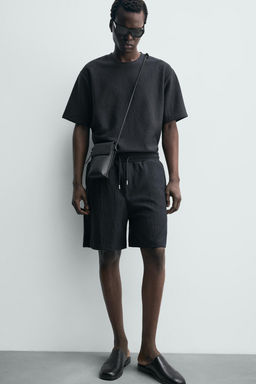 BERMUDA JOGGER ESTRUCTURA / Azul / Acero - Zara фото 5