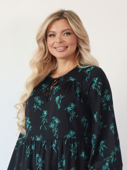 Платье 0060-23 чёрный каменный - Dora фото 2