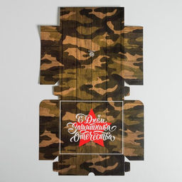 Цена за 5 шт. Кондитерская упаковка, коробка 23 февраля, 17?20?6 см