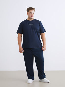 B?y?k Beden Standart Kal?p Bask?l? Erkek Pijama Alt