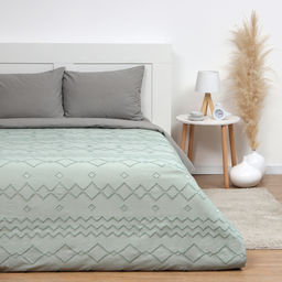 Покрывало 1.5-спальное LoveLife Tufting: Орнамент, 150×220±5 см, микрофайбер, зелёное