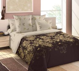 Постельное белье - Перкаль Золотая нить Семейный (молния)