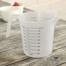 Стакан мерный, 1 л, пластик, прозрачный