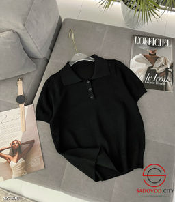 Футболка поло однотонная