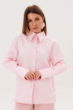 Рубашка AmberA 1141 пудра  фото 2