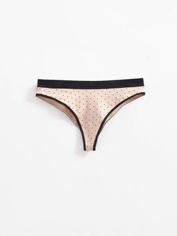 CONTE PRINT DOTS LBR 2544 Трусы женские cappuccino-black - Conte elegant фото 4