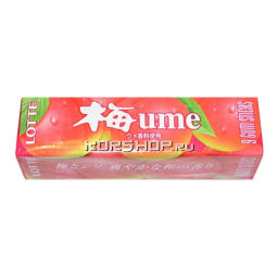 Жевательная резинка Умэ Ume (японская слива) Lotte, Япония, 26 г