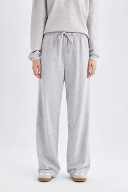 Длинные и широкие спортивные штаны прямого кроя - Defacto фото 4