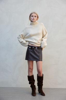 Jersey de punto fino con cuello perkins - H&m фото 3