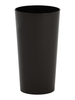 Кашпо со вставкой 19х19х36 см (вставка 4 л) "КАМЕЛИЯ 3" графит