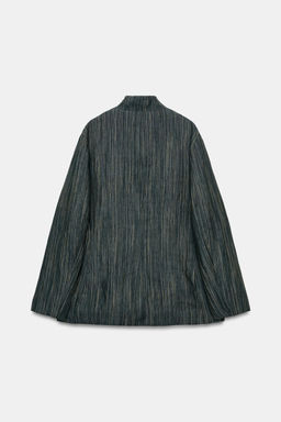 BLAZER LINO RAYAS ZW COLLECTION / Gris azul - Zara фото 6