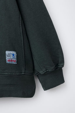 GARMENT DYE LABEL SWEATSHIRT - Zara фото 3
