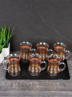 Кружка для чая 130 мл 6 штук восточная форма / 233-6FGA-26 /уп 16/ - Галеонтрейд фото 2