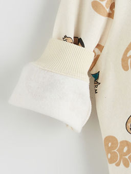 Bask?l? Erkek ?ocuk Sweatshirt