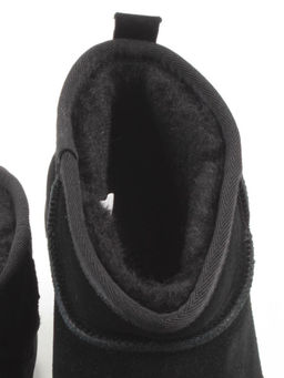 04-PF8300-1 BLACK Угги женские (натуральная замша, 100% шерсть)