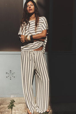 RUSTIC STRAIGHT-LEG TROUSERS - Zara фото 14
