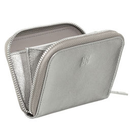 Итальянский кожаный кошелек для карт DuDu серии Hokkaido | темно-серебристый - Dudubags фото 4