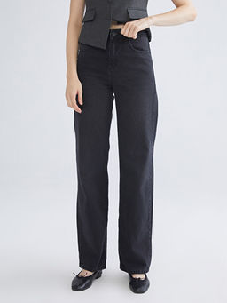 Straight Fit Kad?n Jean Pantolon