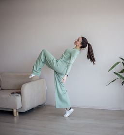 турецкий модал кашкорсе Костюм , цвет мята - Knitka wear фото 2